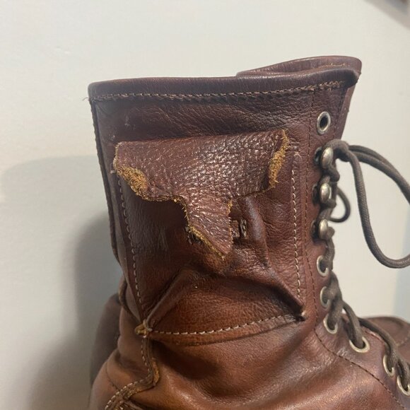 Officine Creative Moc Toe Logger Boots 8" Leather Lug Tread Size 10D M US - Picture 6 of 15